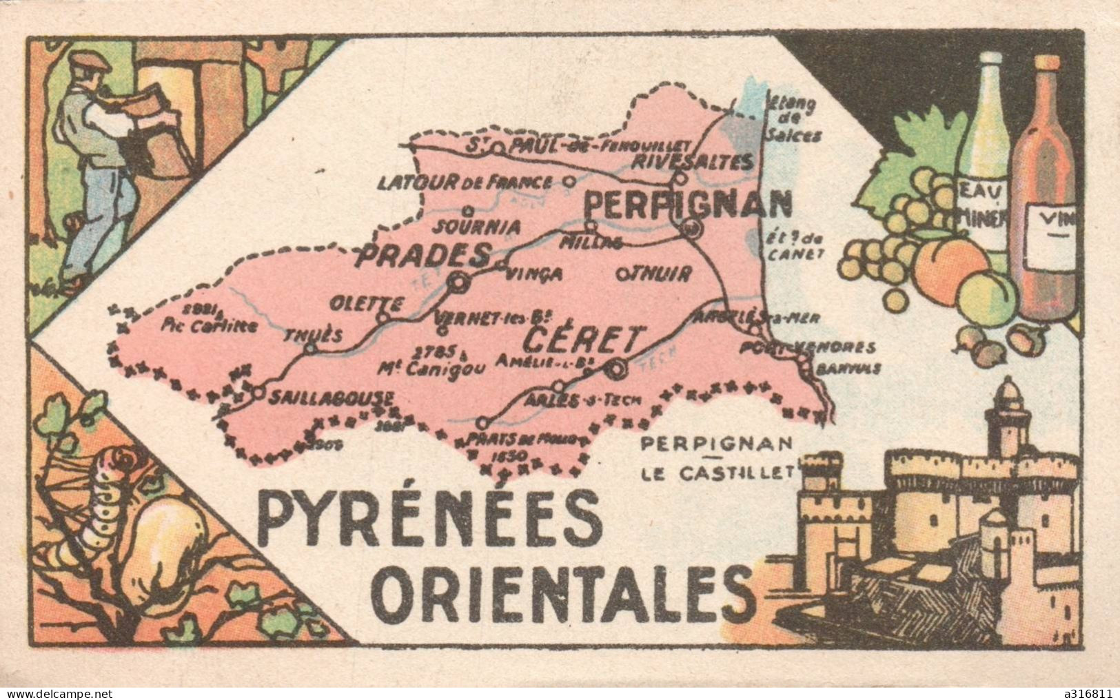 Chromo Chocolat Turenne Pyrènes Orientales - Autres & Non Classés