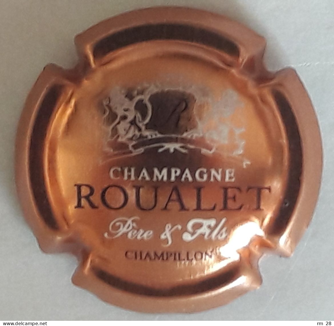 Roualet Père & Fils : Capsule N° 7 (Cuivre-rosé, Bordeaux Et Blanc) TBE - Other & Unclassified