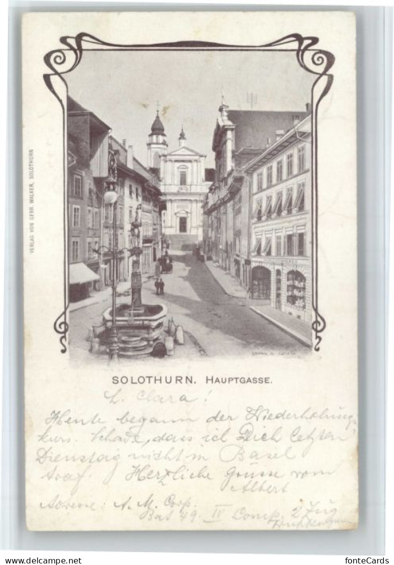 10738135 Solothurn Solothurn Hauptgasse X Solothurn - Autres & Non Classés