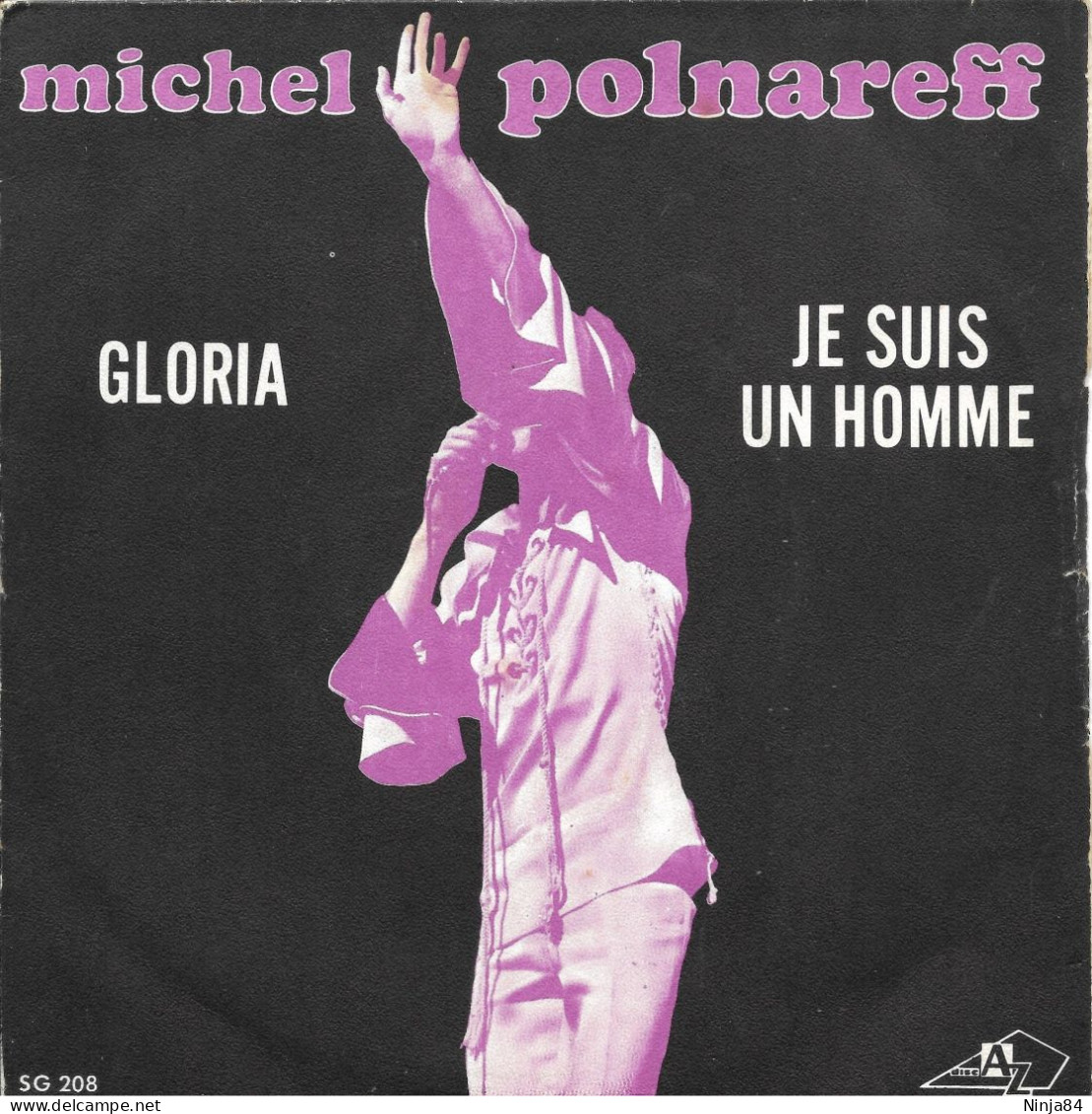 SP 45 RPM (7") Michel Polnareff  "  Gloria  " - Autres - Musique Française