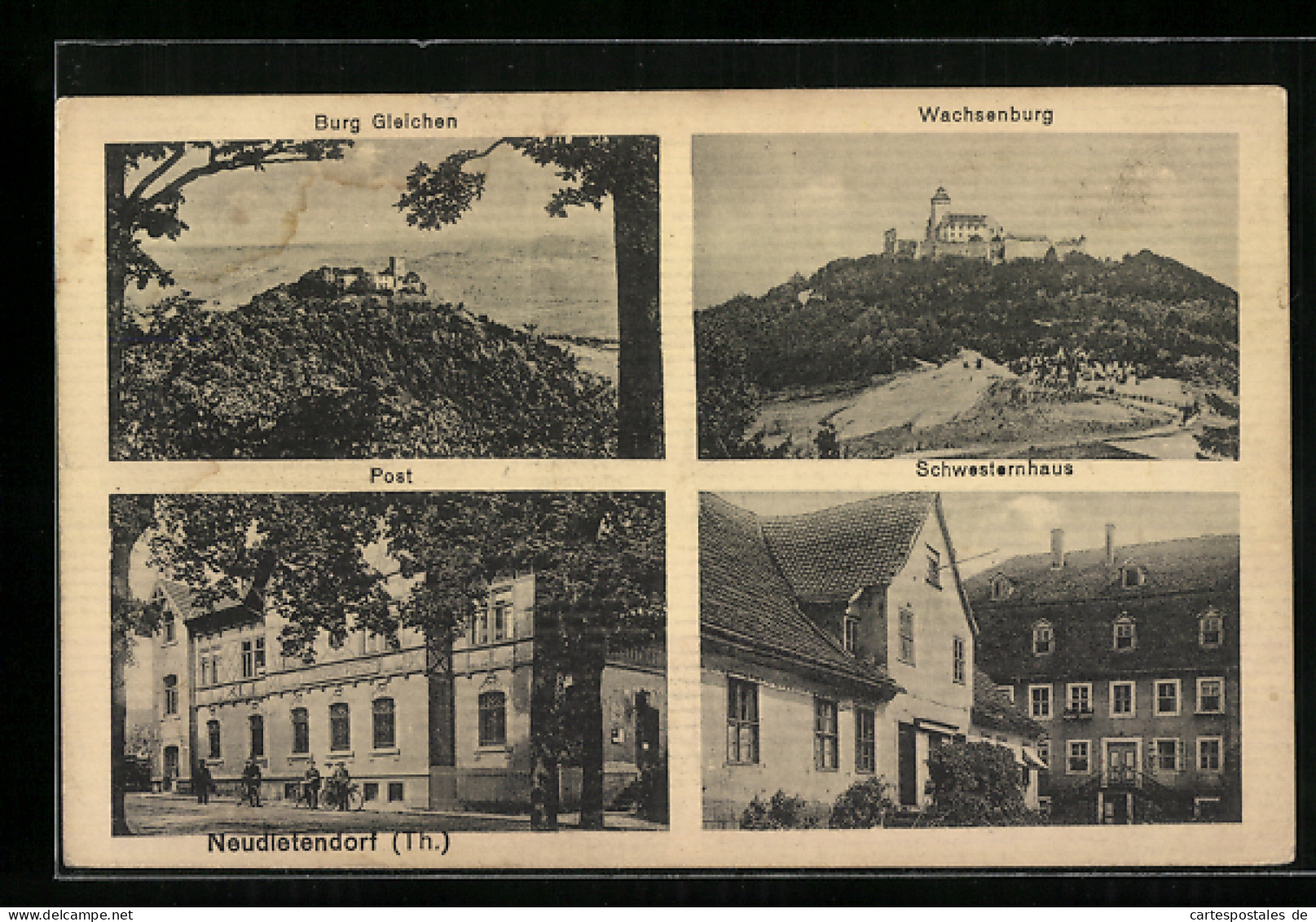 AK Neudietendorf (Th.), Burg Gleichen, Wahcsenburg, Schwesternhaus  - Autres & Non Classés
