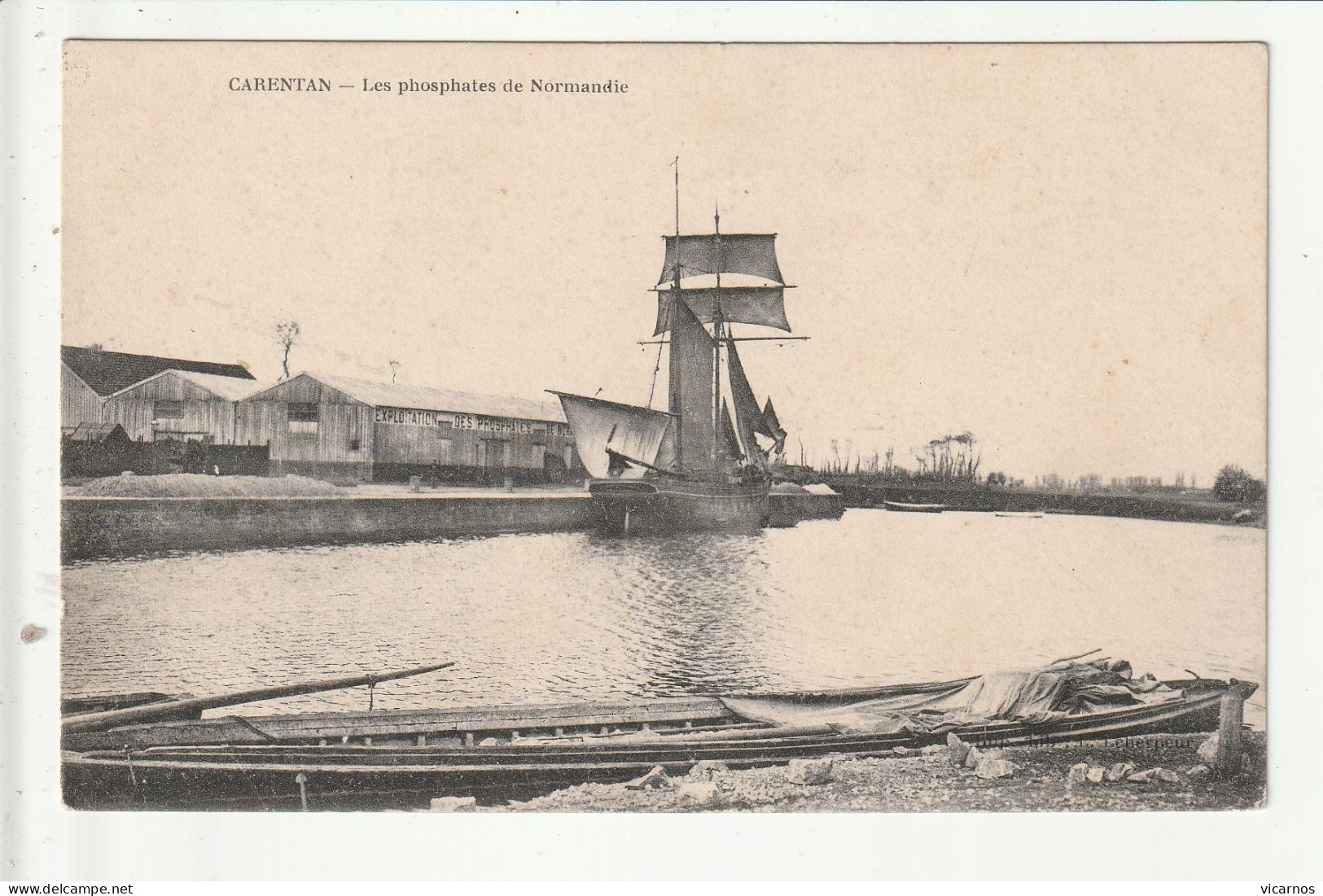 CP 50 CARENTAN Les Phosphates De Normandie - Carentan