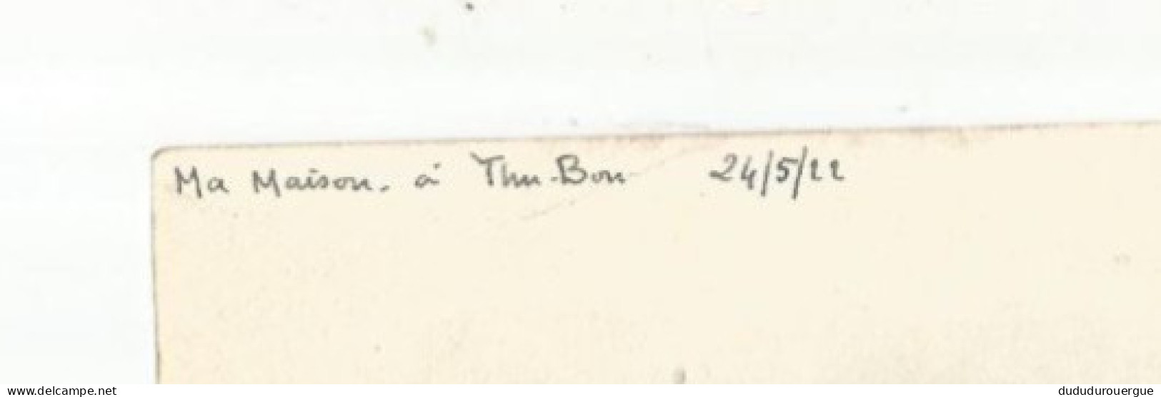 VIETNAM , INDOCHINE , MAISON " COLONIALE " A THU - BON EN 1922 - Asien