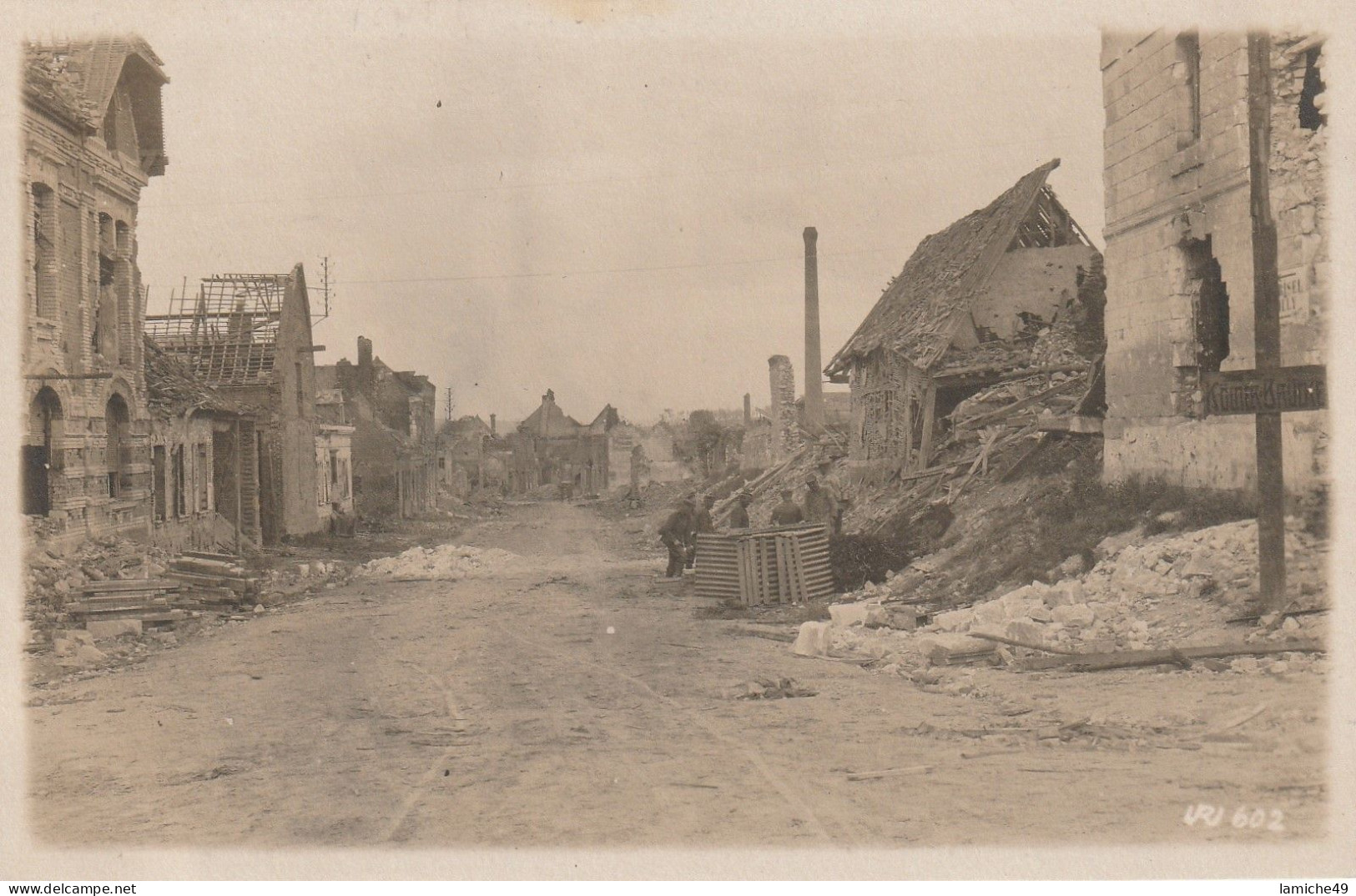 Pontfaverger MORONVILLIERS Village En Ruine MARNE 51 - Guerre 1914-18