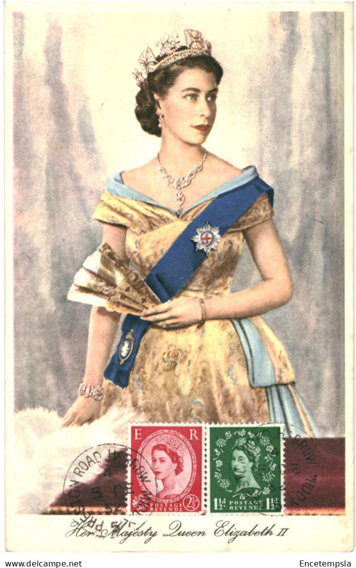 CPA Carte Postale Royaume Uni Her Majesty Queen Elisabeth II    VM80976 - Familles Royales