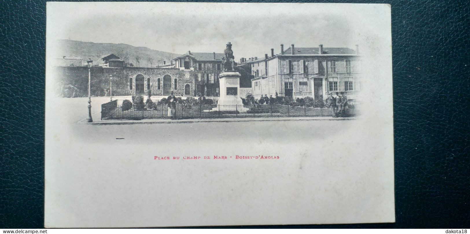 07 , Annonay ,place Du Champ De Mars Et Statue De Boissy D'Anglas Début 1900 - Annonay