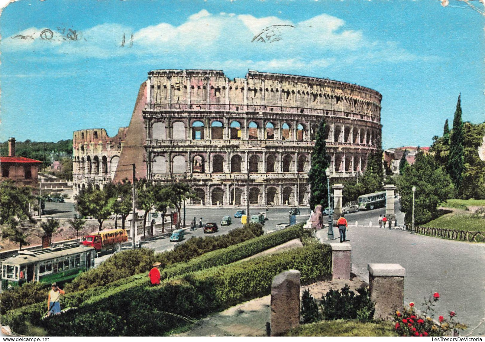 ITALIE - Roma - II Colosseo - Amphithéatre Flavius Ou Colisée - Animé - Carte Postale Ancienne - Colisée