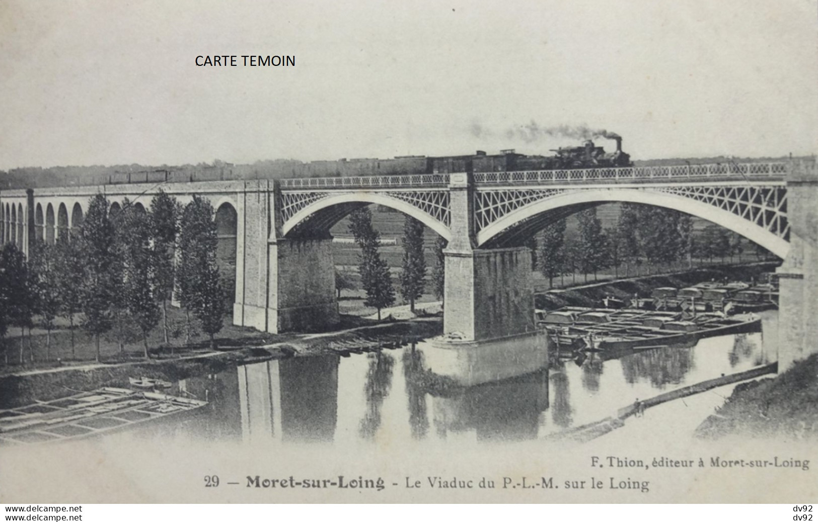 SEINE ET MARNE SAINT MAMMES MORET SUR LOING RECONSTRUCTION PONT APRES SECONDE GUERRE - Lieux