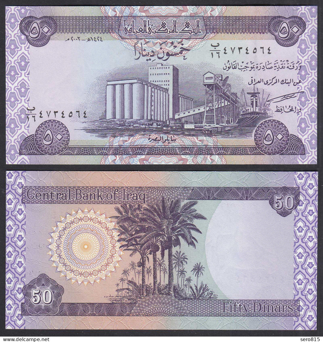 Irak - Iraq 50 Dinar Banknote 2003 Pick 90 UNC (1)    (28908 - Sonstige – Asien