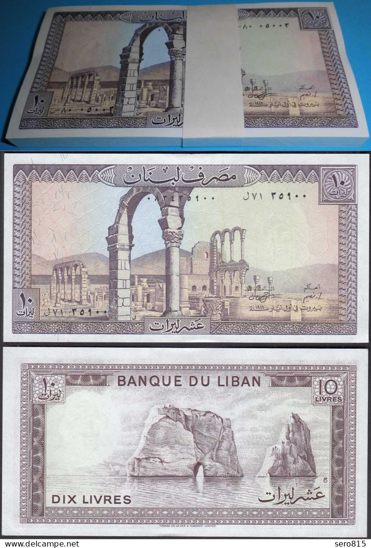 LIBANON - LEBANON 10 Livres 1986 Pick 63f UNC (1) Bundle á 100 Stück   (90113 - Sonstige – Asien