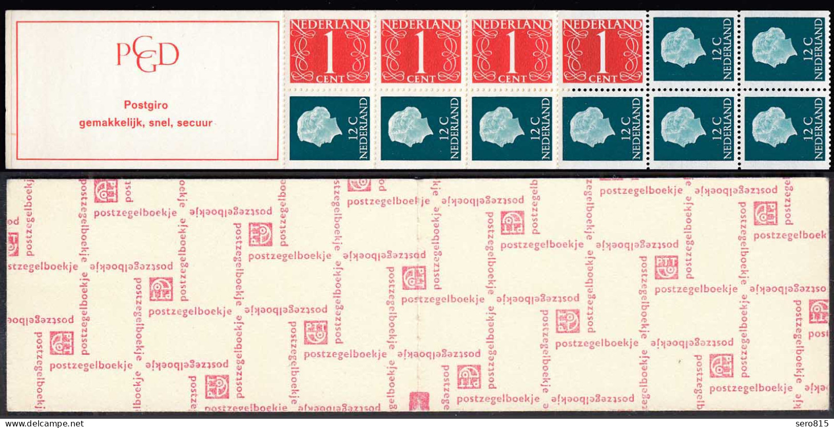 Niederlande - NEDERLAND Markenheftchen 8y - NL 8aF  ** Mit Zählbalken  (31163 - Carnets Et Roulettes