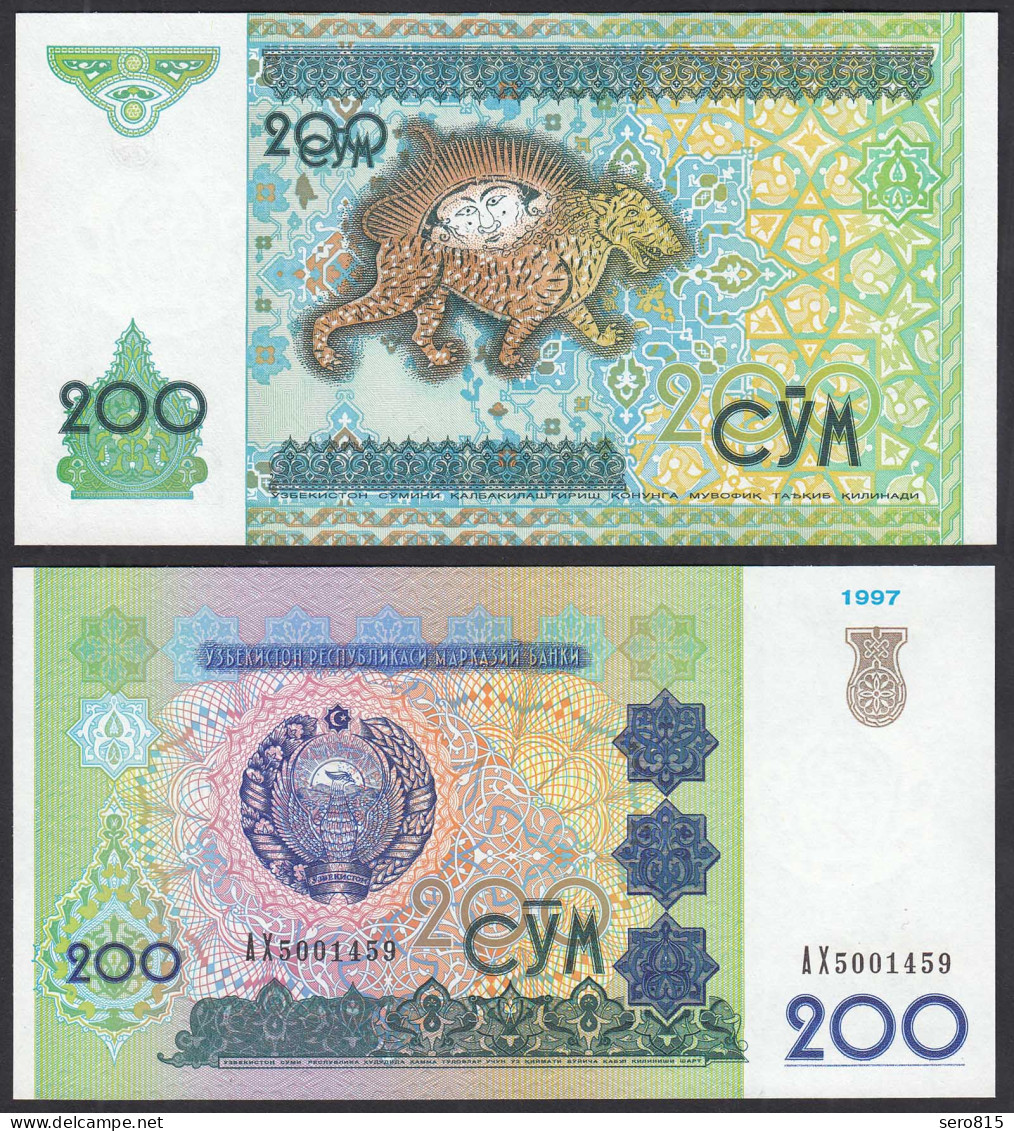 USBEKISTAN - UZBEKISTAN 200 Sum 1997 Pick 80 UNC (1)   (31871 - Autres - Asie