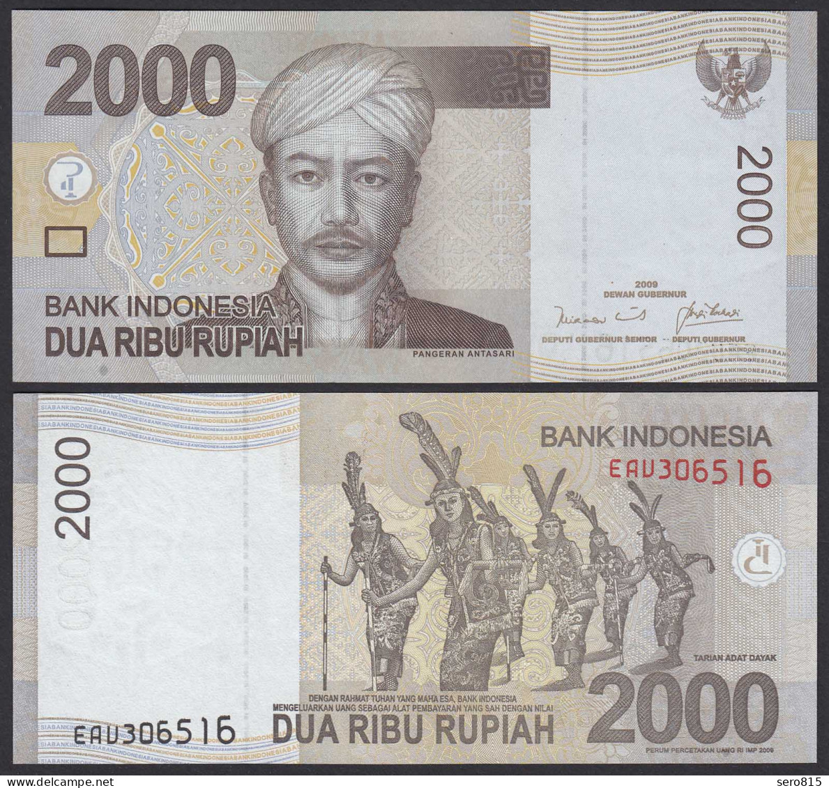 Indonesien - Indonesia 2000 2.000 Rupiah 2009 Pick 148a UNC (1)    (21486 - Autres - Asie