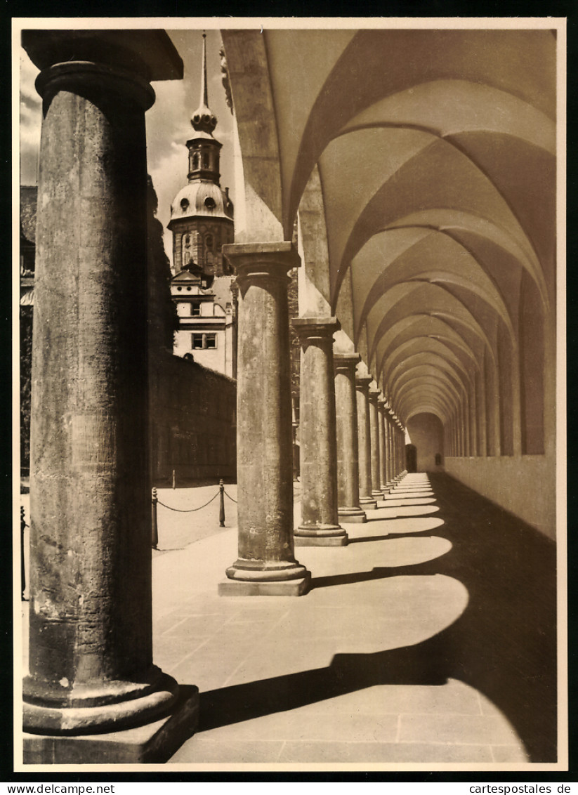 Fotografie Friedrich Lüning, Ansicht Dresden, Blick In Den Stallhof, Licht & Schatten Spiel  - Lieux