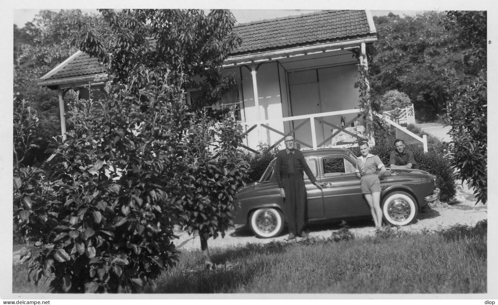 Photographie Vintage Photo Snapshot Automobile Voiture Car  - Automobiles