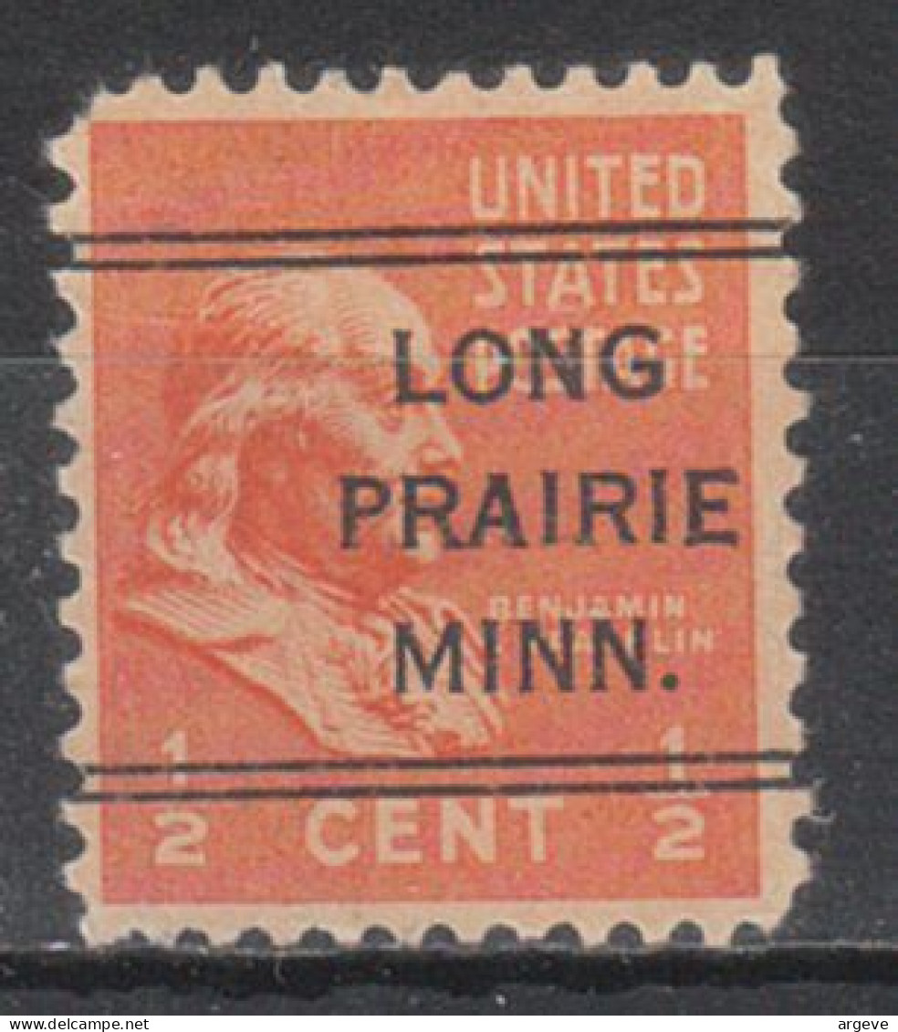 USA Precancel Vorausentwertungen Preo Locals Minnesota, Long Prairie 246 - Préoblitérés