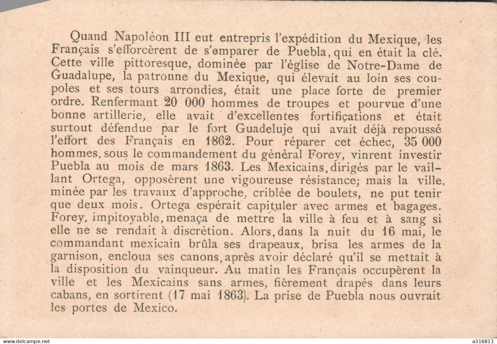 Expedition Du Mexique 1861 - Autres & Non Classés