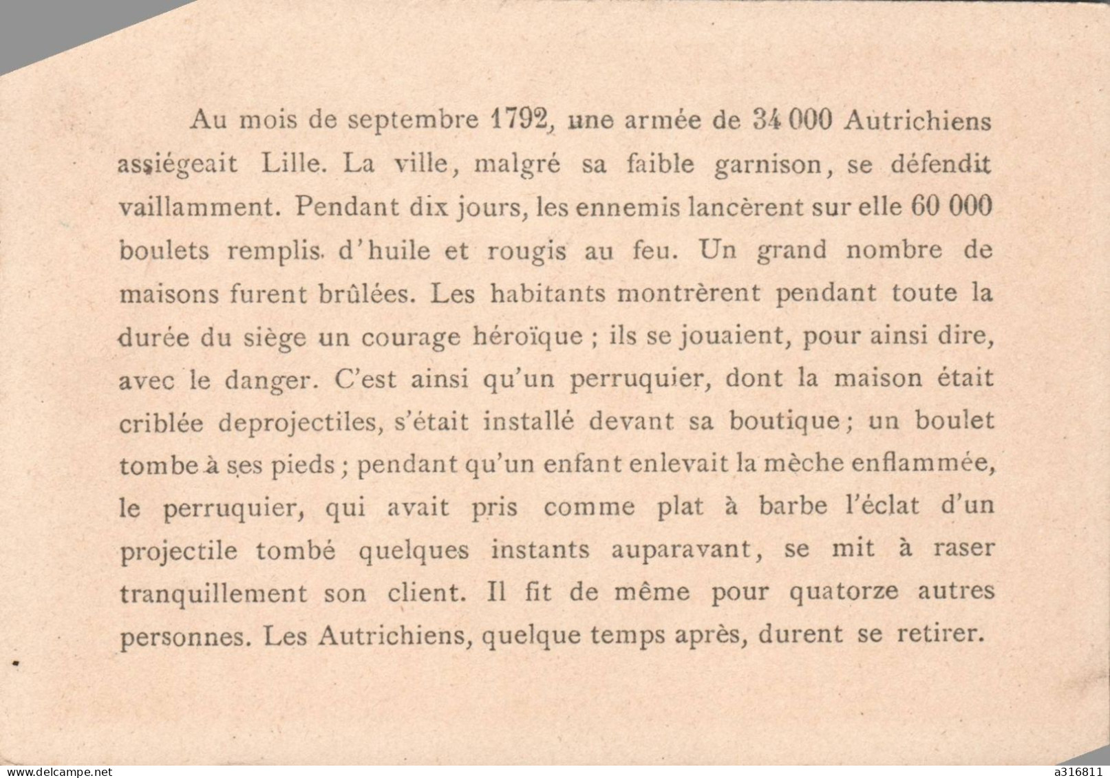 Le Bombardement De Lille 1792 - Autres & Non Classés