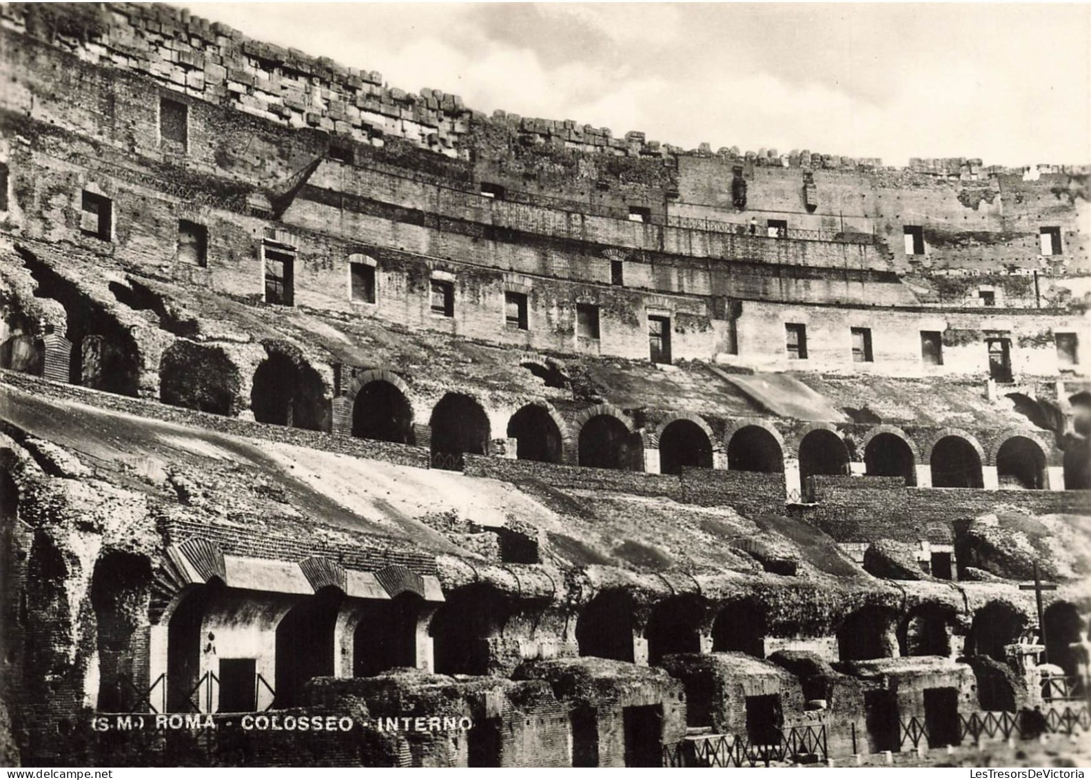 ITALIE - Roma - Colosseo - Interno - Vue De L'intérieure - Carte Postale Ancienne - Colosseum