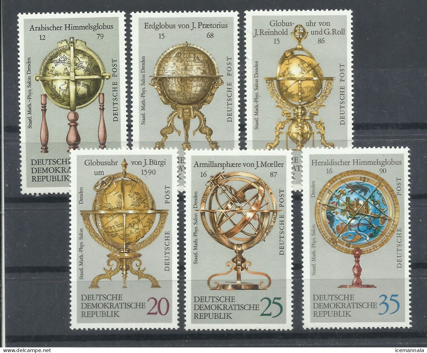 ALEMANIA  ORIENTAL   YVERT  1478/83      MNH ** - Unused Stamps