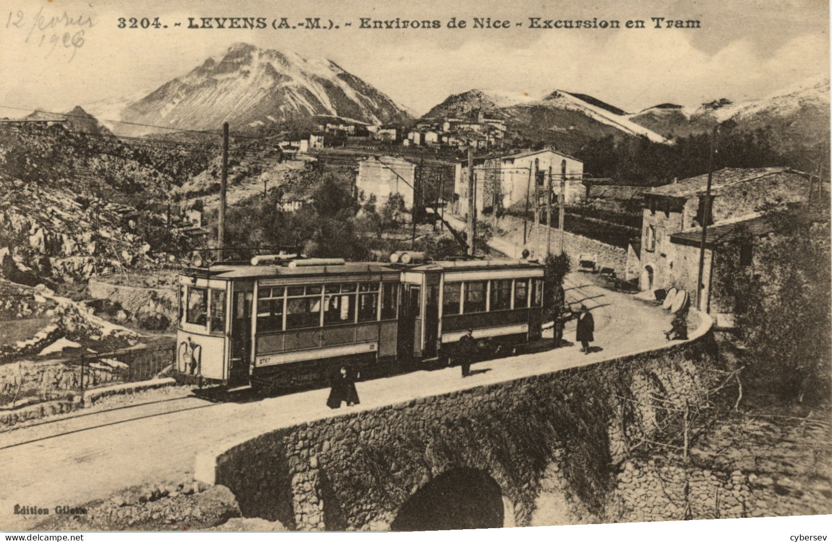 LEVENS - Environs De Nice - Excursion En Tram - Animé - Autres & Non Classés