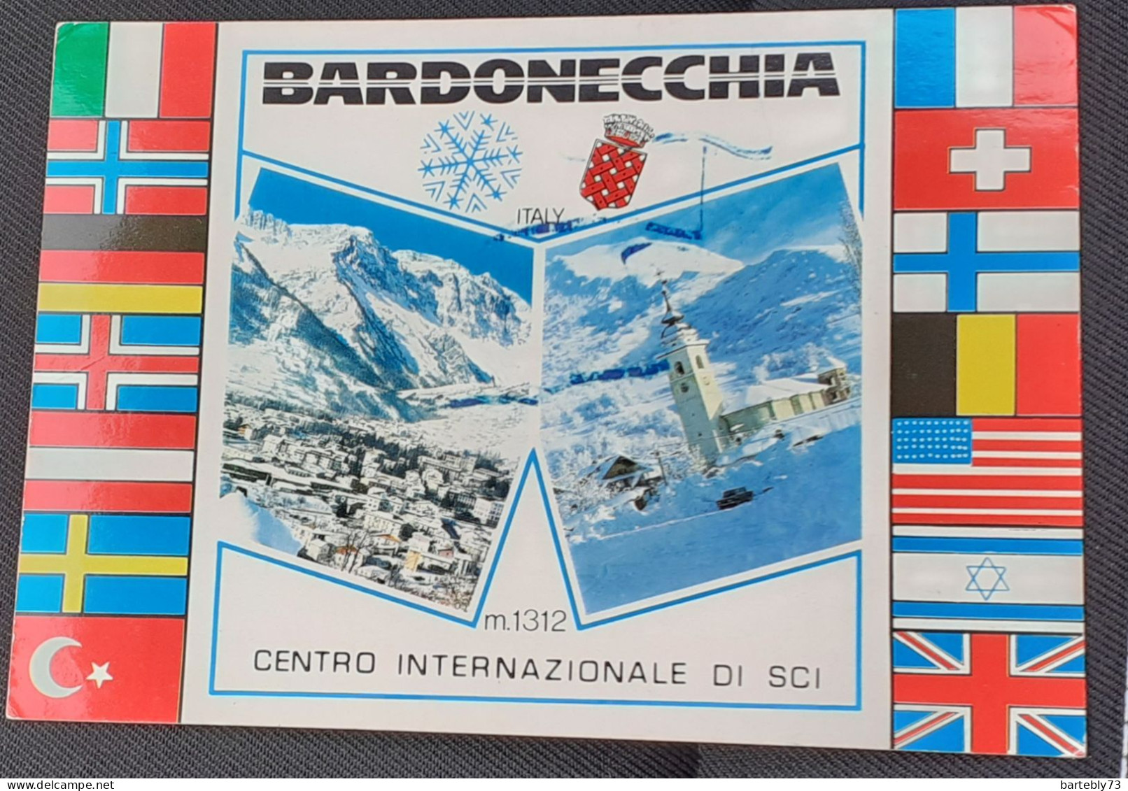 Cartolina Bardonecchia. Centro Internazionale Di Sci - Andere & Zonder Classificatie