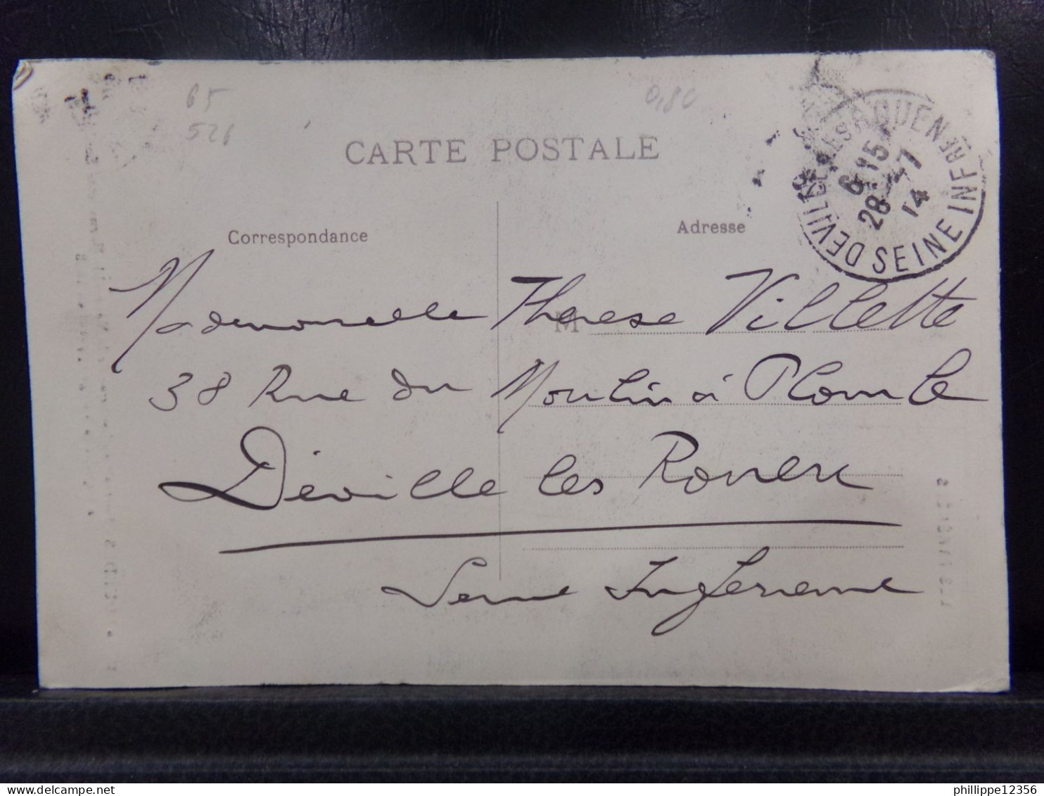 65526 . LOURDES . PORTRAIT AUTHENTIQUE DE LA VENERABLE BERNADETTE SOUBIROUS . LL . OBLITEREE 1914 .  LES PYRENEES - Lourdes