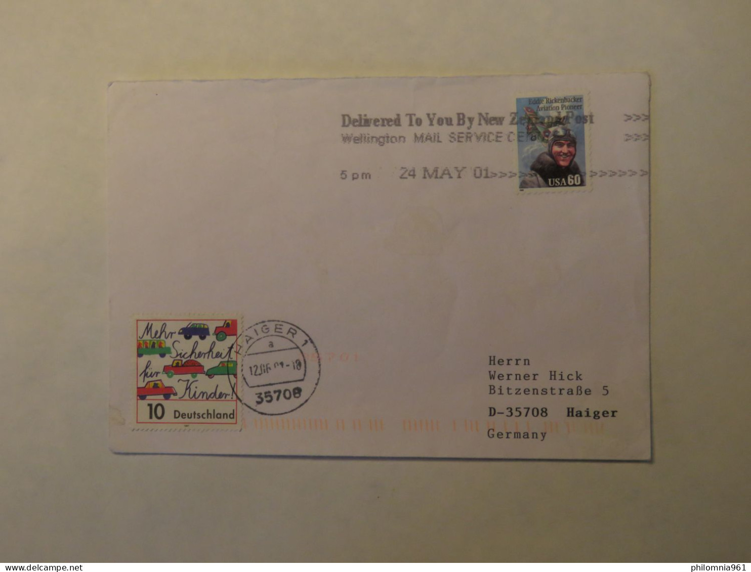 UNITED STATES COVER TO GERMANY 1995 - Autres & Non Classés