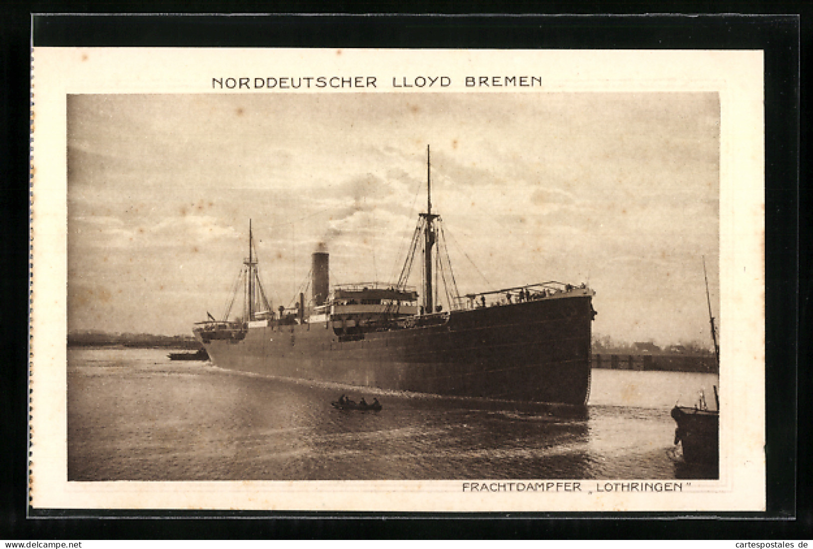 AK Frachtdampfer Lothringen  - Handel