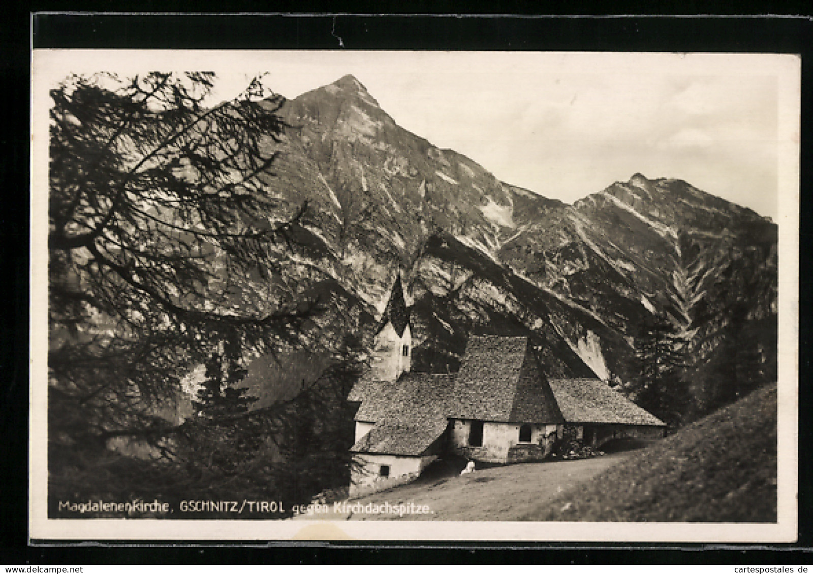 AK Gschnitz /Tirol, Magdalenenkirche, Kirchdachspitze  - Sonstige & Ohne Zuordnung