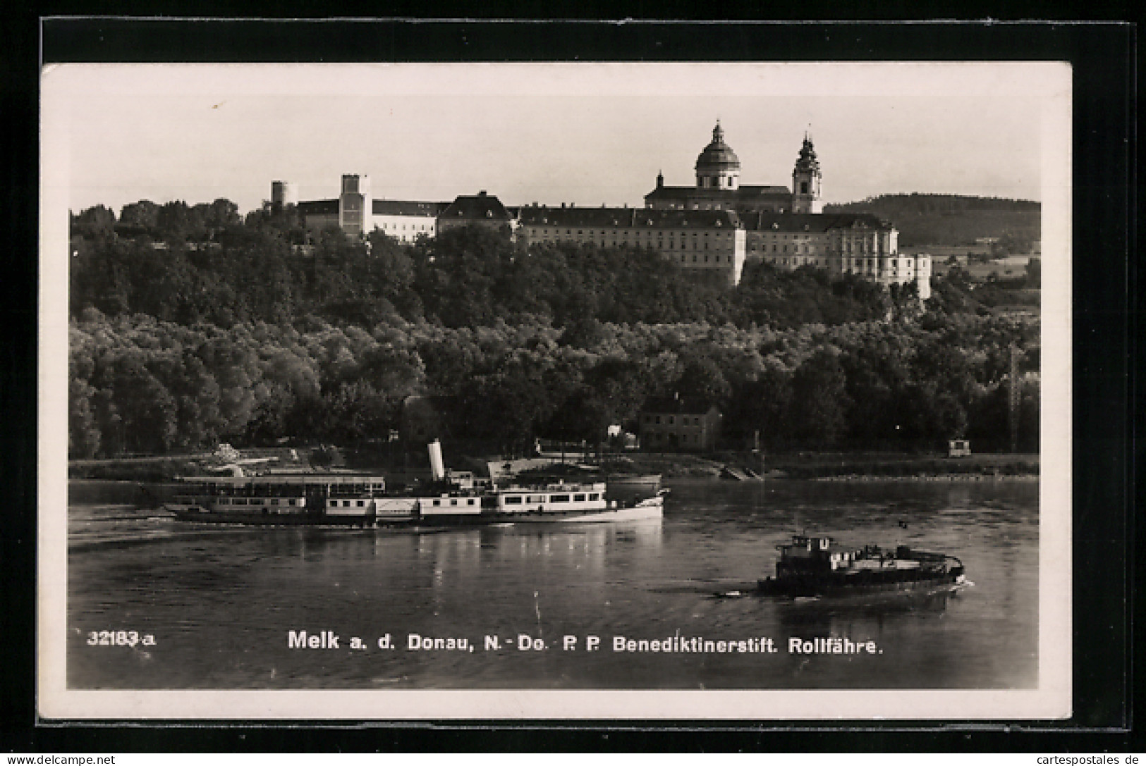 AK Melk An Der Donau, Benediktinerstift U. Rollfähre  - Other & Unclassified