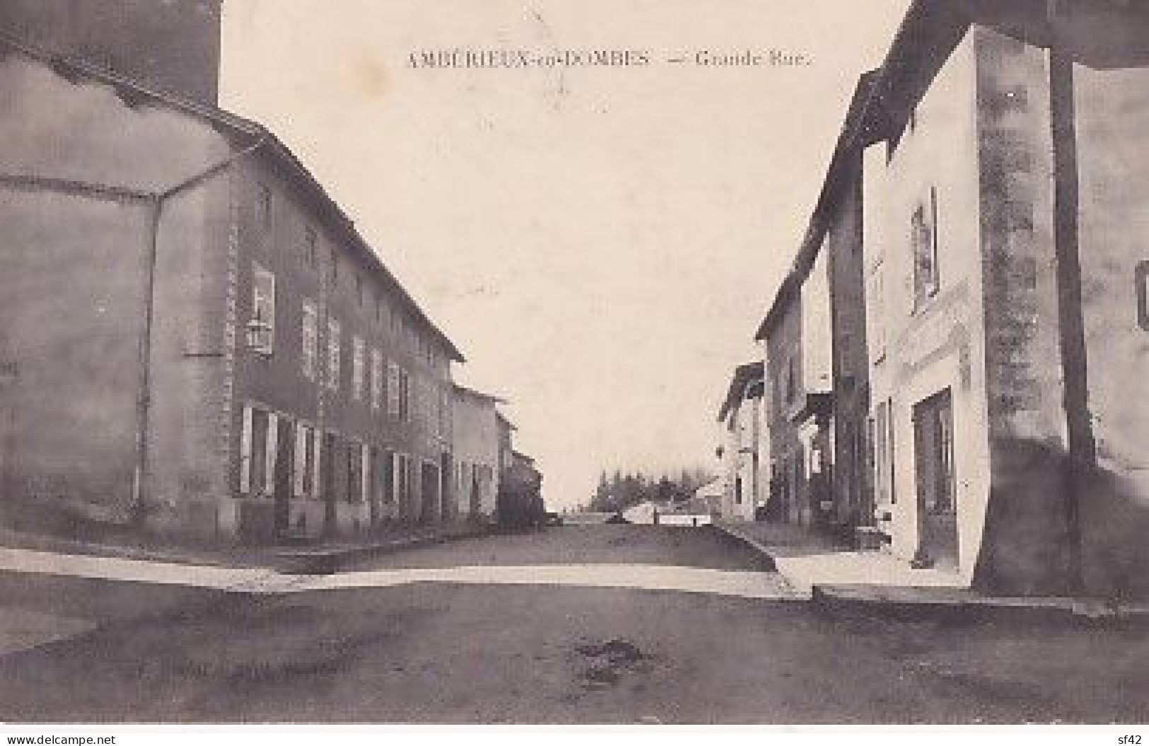 AMBERIEUX EN DOMBES                              Grande Rue  + Boite Rurale A - Ohne Zuordnung