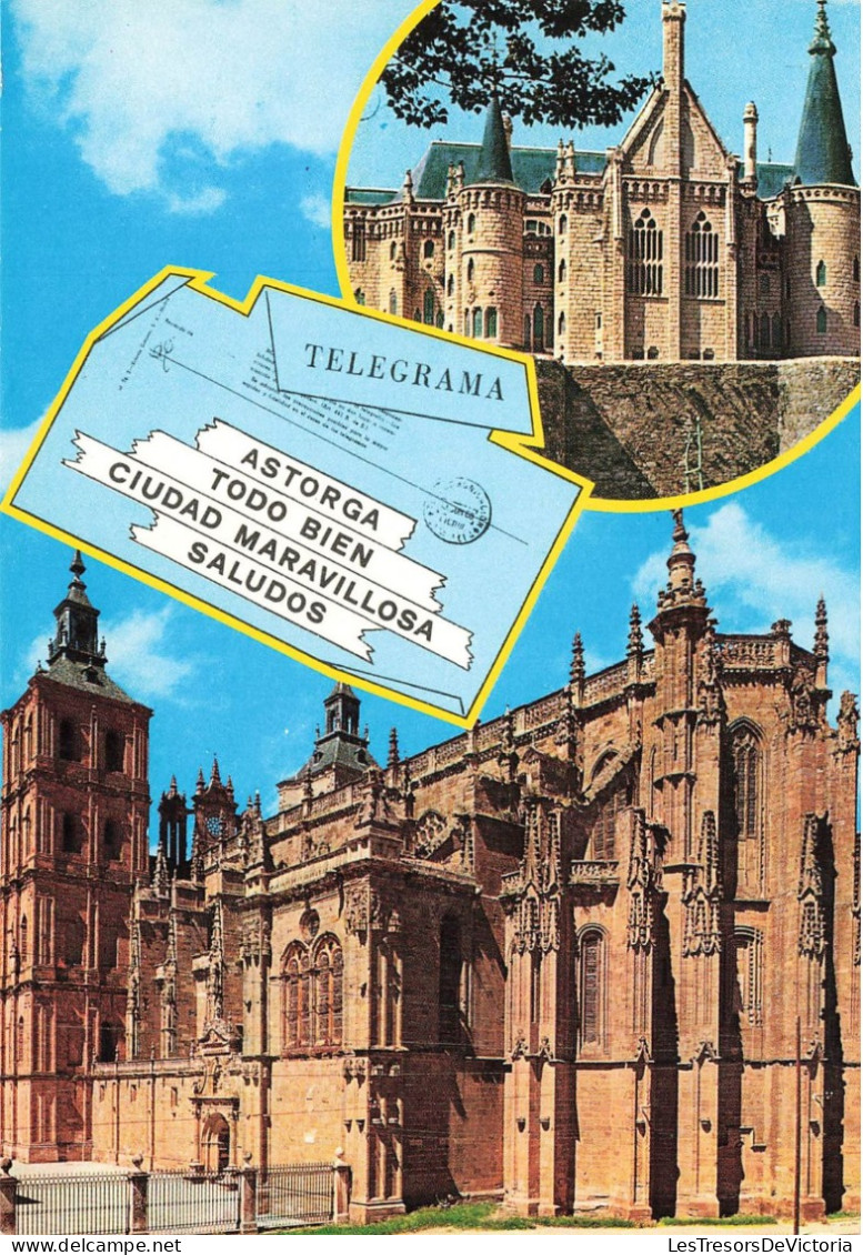 ESPAGNE - Astorga - Catedral Y Palacio Episcopal - Carte Postale - Autres & Non Classés