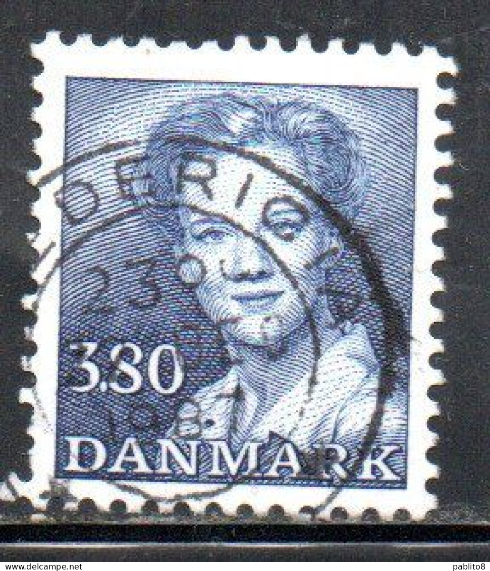 DANEMARK DANMARK DENMARK DANIMARCA 1986 1990 1988 QUEEN MARGRETHE II 3.80k USED USATO OBLITERE - Oblitérés