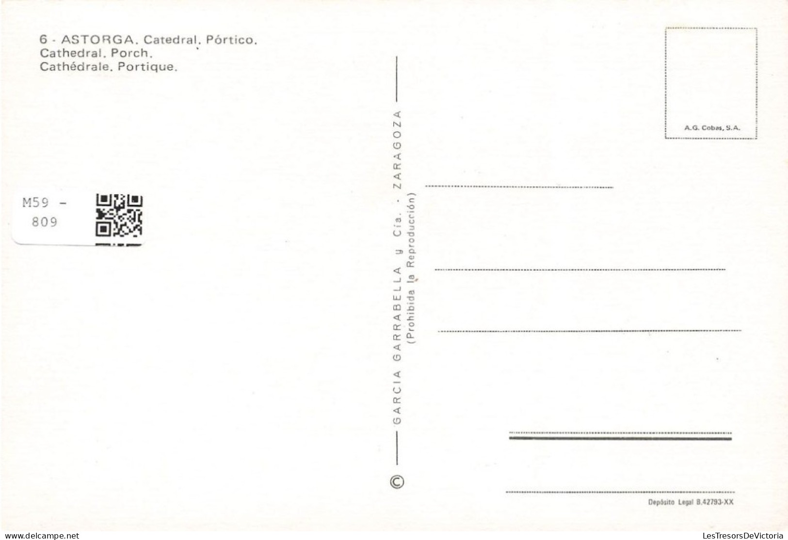 ESPAGNE - Astorga - Catedral - Portico - Carte Postale - Other & Unclassified
