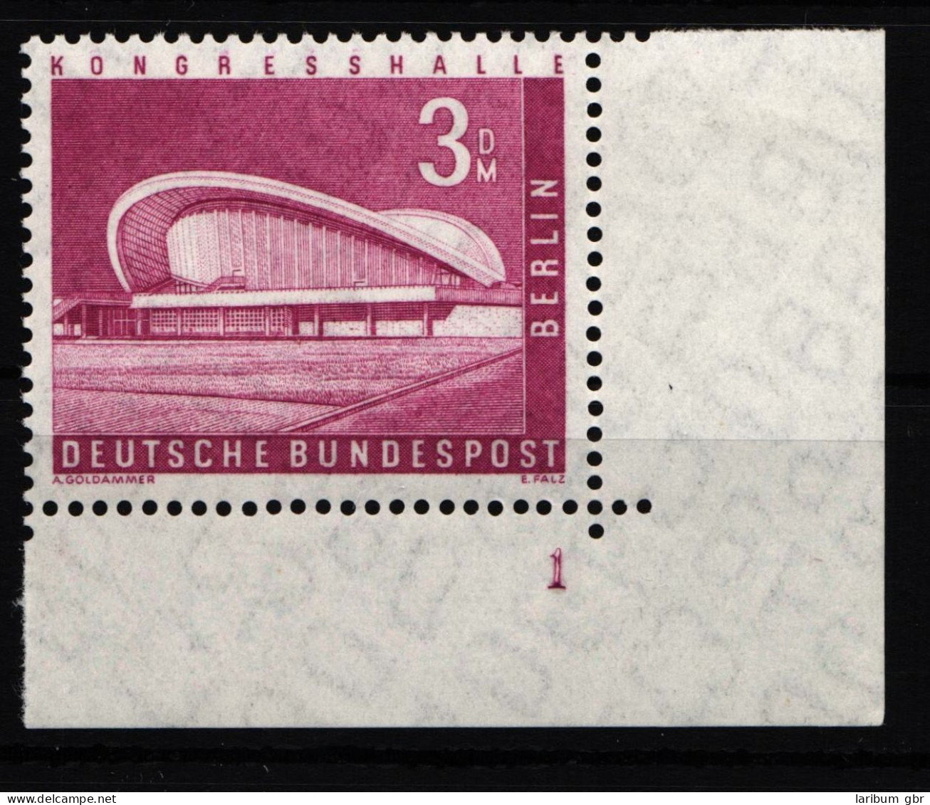 Berlin 154 Postfrisch Eckrand Mit Formnummer 1 (Falzrest Am Seitenrand) #IW482 - Autres & Non Classés