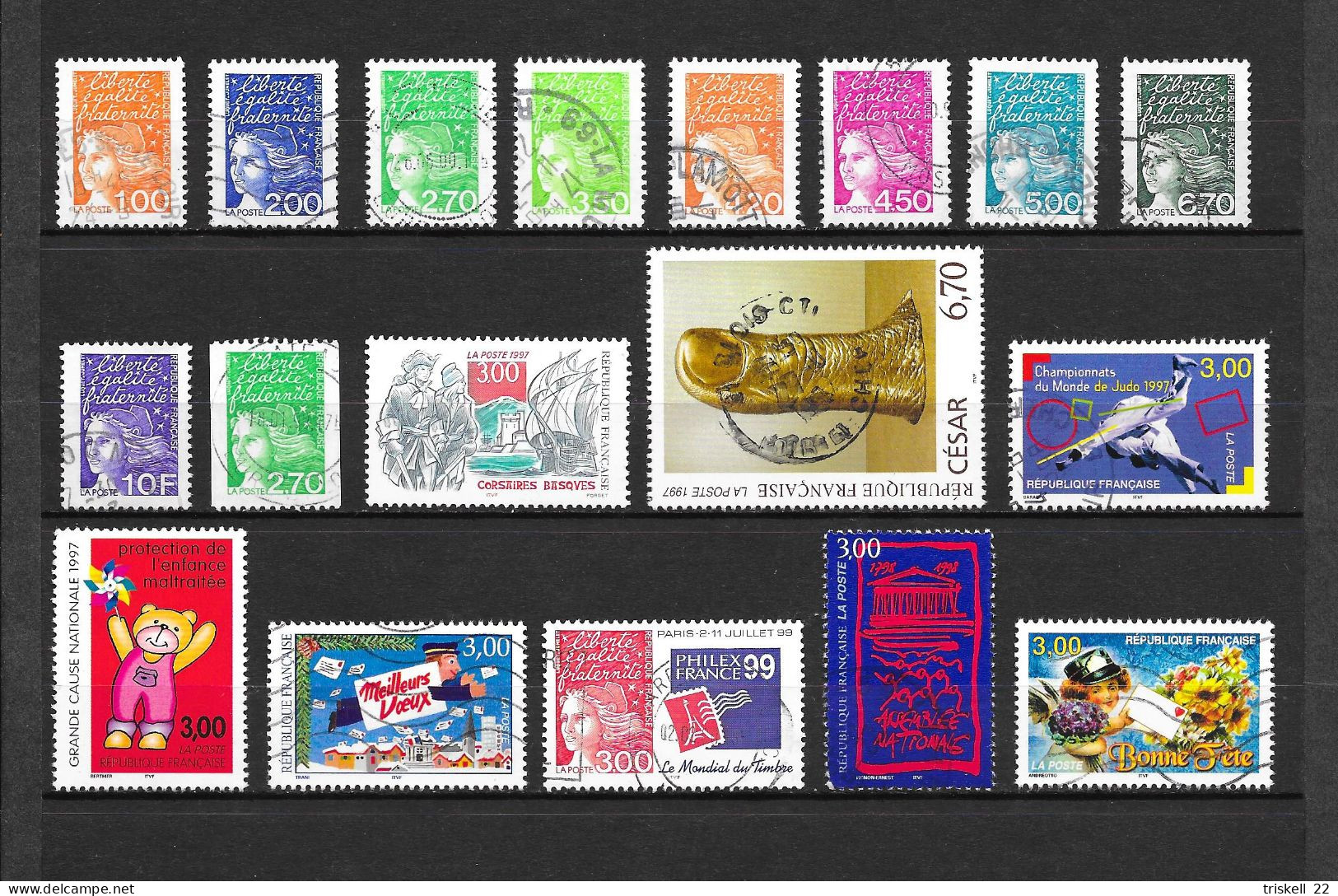 Lot De 49 Timbres Oblitérés Entre N° 2998 & 3133 ( Année 1994-98 ) - Verzamelingen