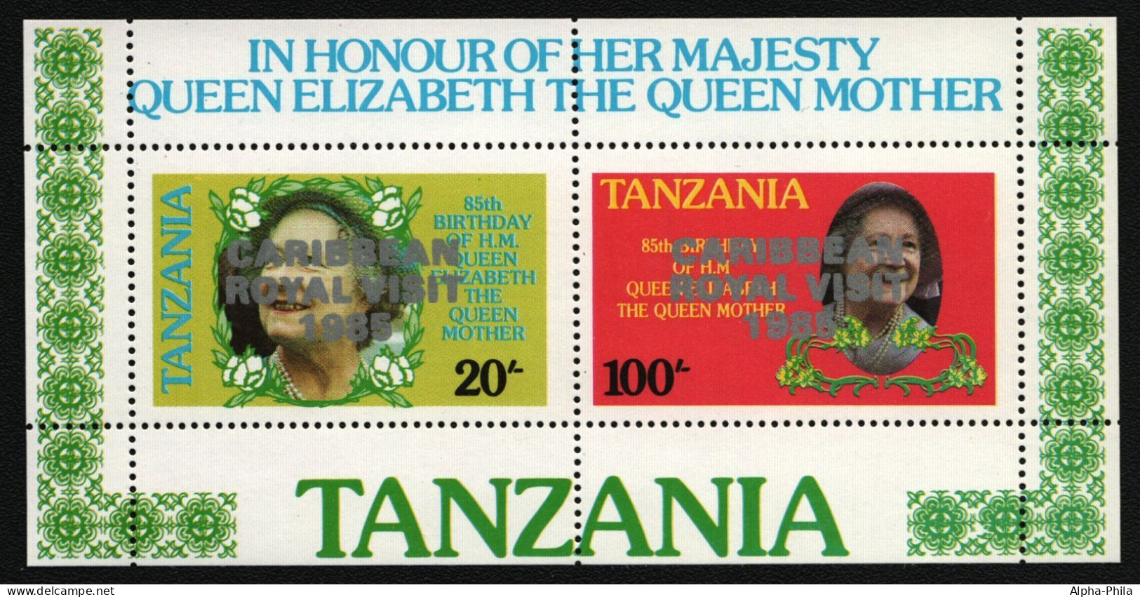 Tansania 1983 - Mi-Nr. Block 50 A ** - MNH - "Royal Visit" - Tanzanie (1964-...)