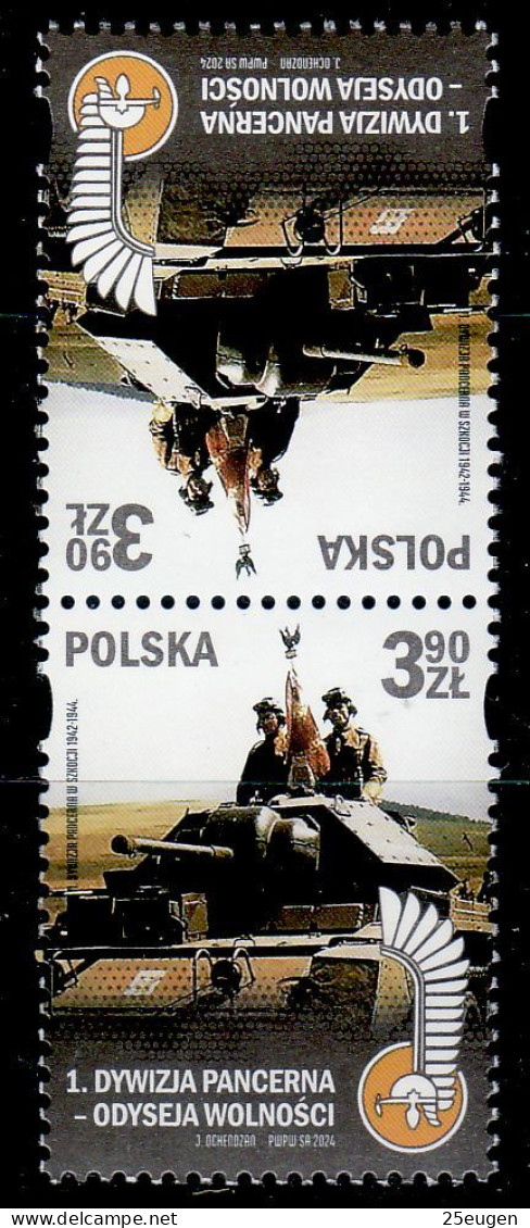 POLAND 2024 FIRST POLISH ARMOURED DIVISION  TETE BECHE MNH - Neufs