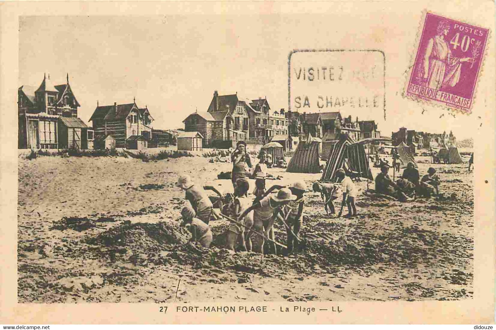 80 - Fort Mahon Plage - La Plage - Animée - Scènes De Plage - Enfants - CPA - Voir Scans Recto-Verso - Fort Mahon