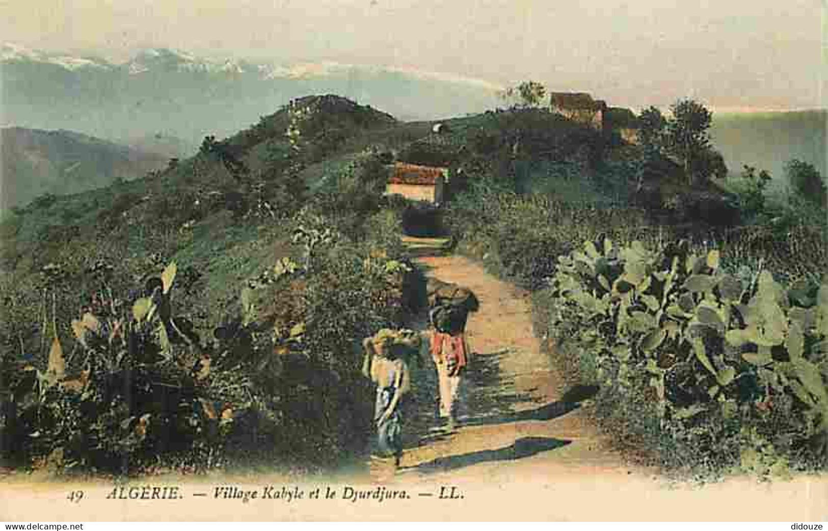 Algérie - Village Kabyle Et Le Djurdjura - Animée - Colorisée - CPA - Voir Scans Recto-Verso - Autres & Non Classés