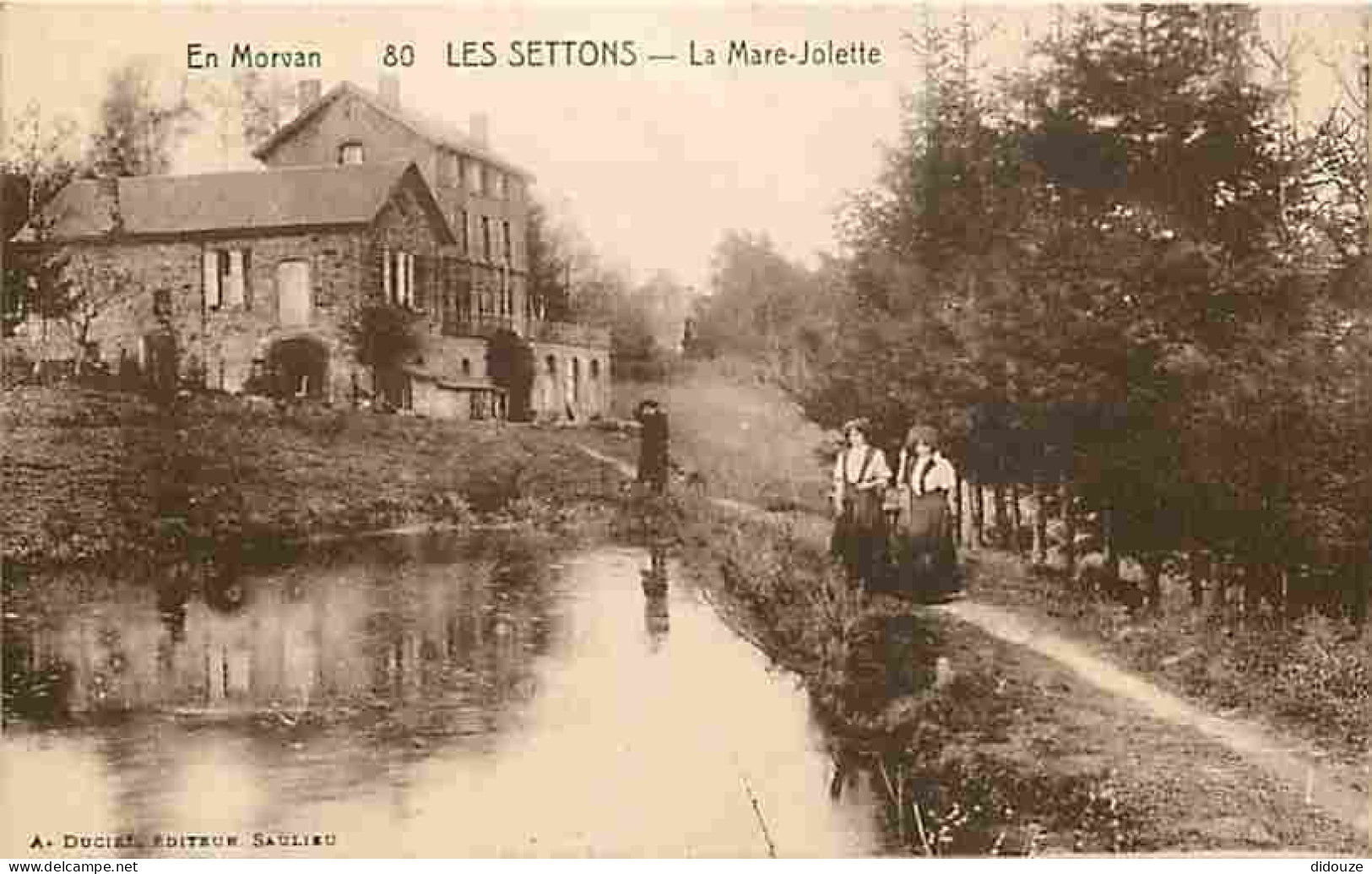 58 - Les Settons - La Mare Jolette - Animée - CPA - Voir Scans Recto-Verso - Other & Unclassified