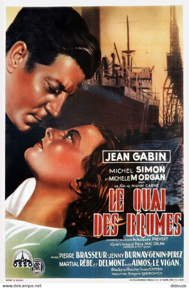 Cinema - Le Quai Des Brumes - Jean Gabin - Michèle Morgan - Affiche De Film - Carte Neuve - CPM - Voir Scans Recto-Verso - Plakate Auf Karten