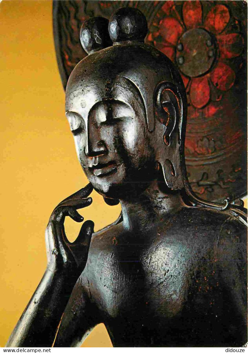 Japon - Nara - Miroku Bosatsu Buddha Of Chuguji Temple - Art Statue - Nippon - Japan - CPM - Voir Timbre - Voir Scans Re - Other & Unclassified