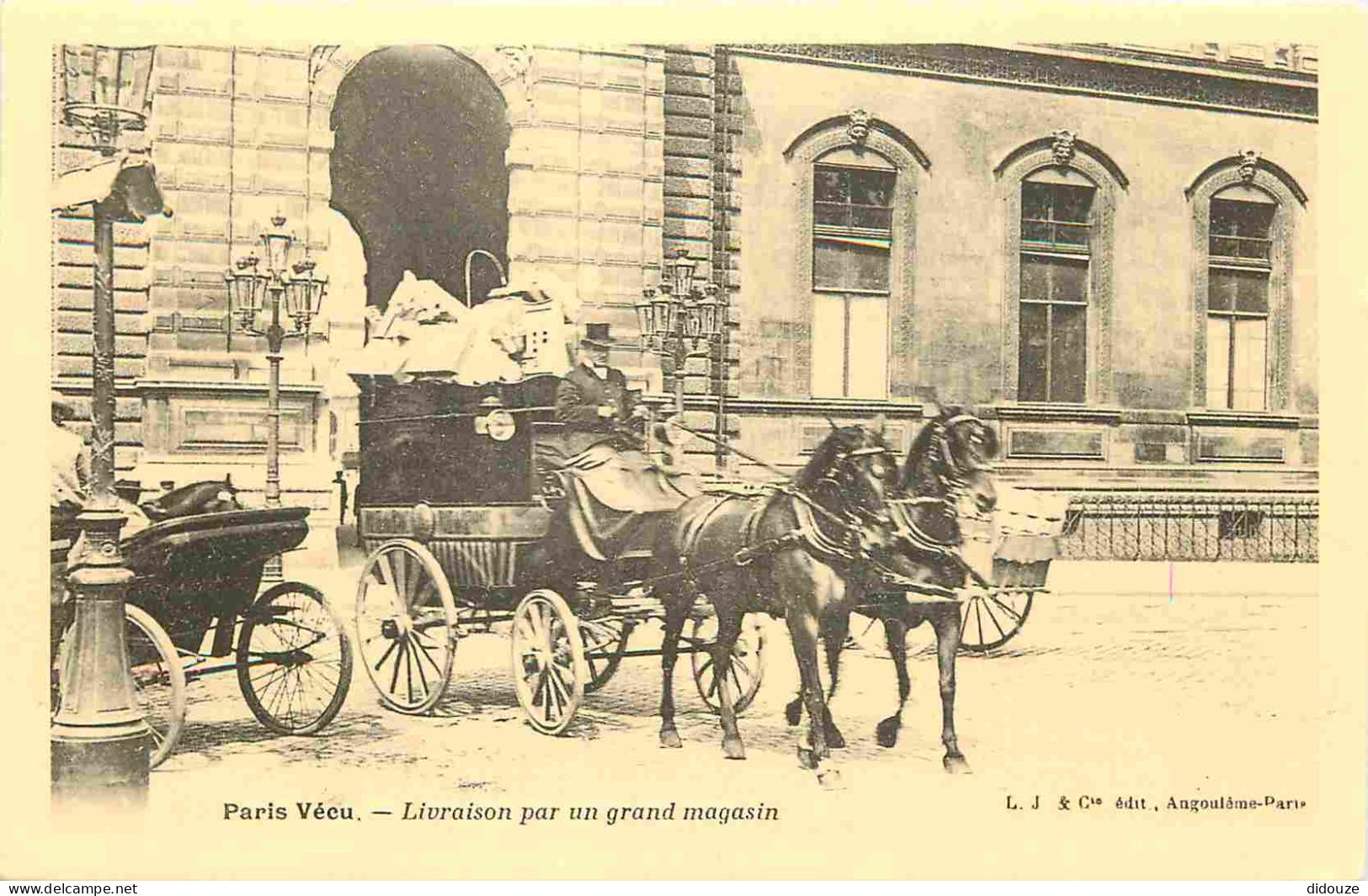 Reproduction CPA - 75 Paris - Paris Vécu - Livraison Par Un Grand Magasin - Attelage De Chevaux - C'était La France - No - Otros & Sin Clasificación