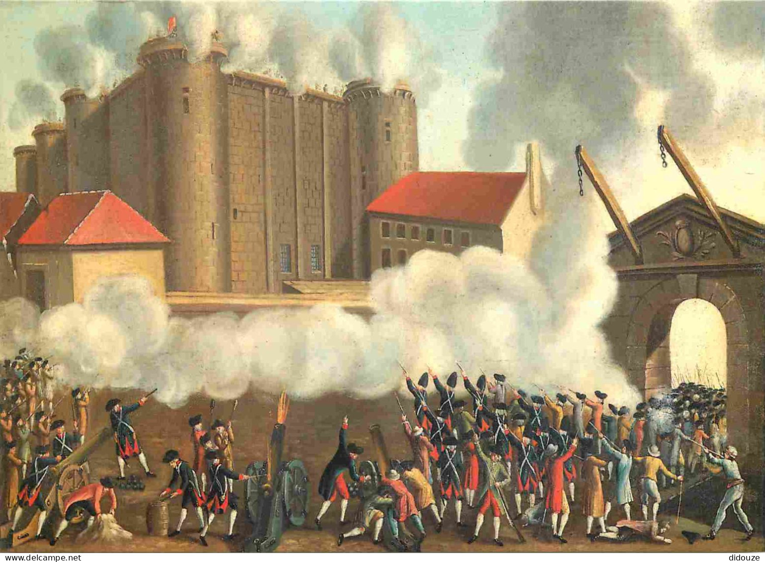 Art - Peinture Histoire - La Prise De La Bastille Le 14 Juillet 1789 - Musée Historique Lorrain - Révolution Française - - Geschichte