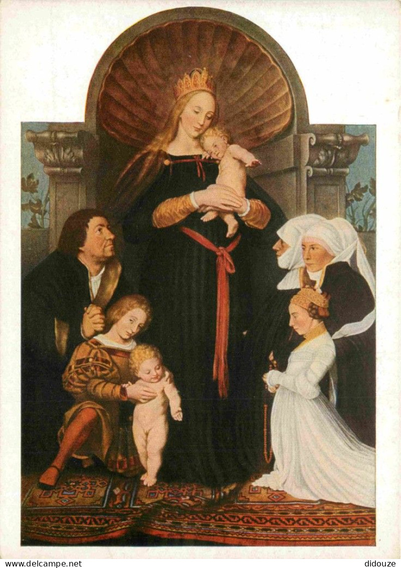 Art - Peinture Religieuse - Hans Holbein - Die Madonna Des Burgermeisters Meyer - Dresden Staatl Gemaldegalerie - CPM -  - Pinturas, Vidrieras Y Estatuas