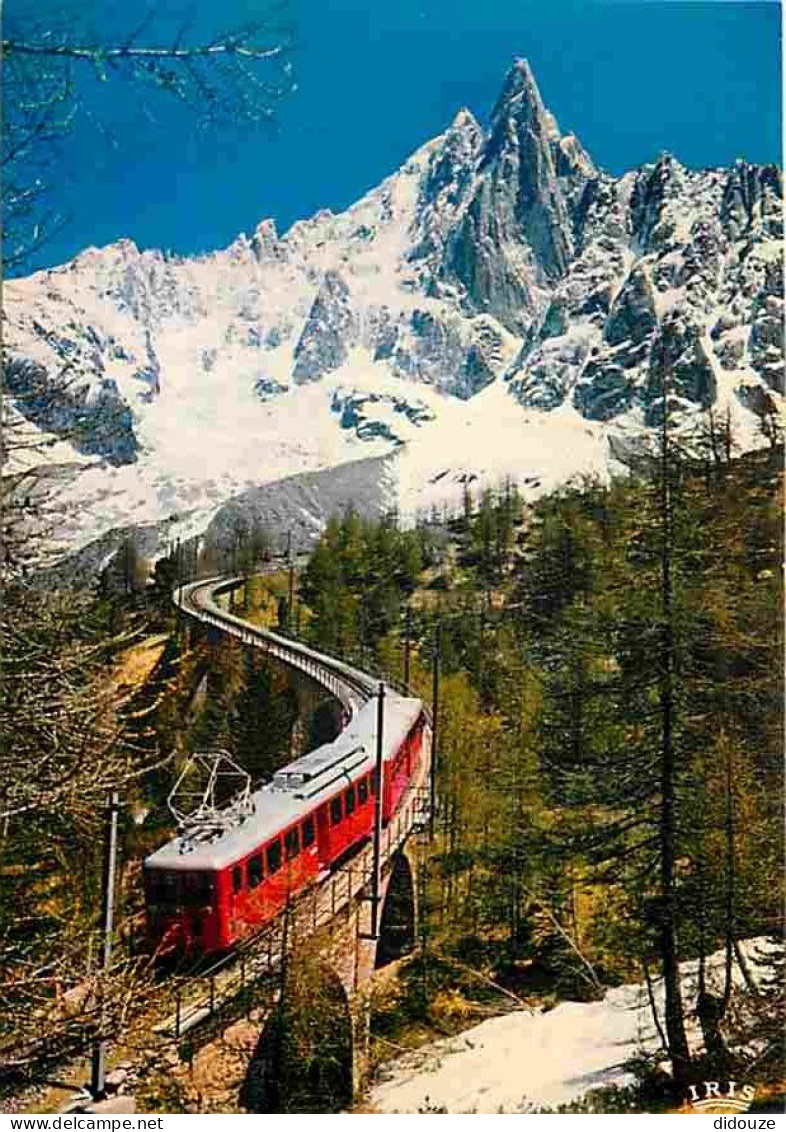 Trains - Chamonix-Mont Blanc - Le Train Du Montenvers - L'aiguille Du Dru - Carte Neuve - CPM - Voir Scans Recto-Verso - Treinen