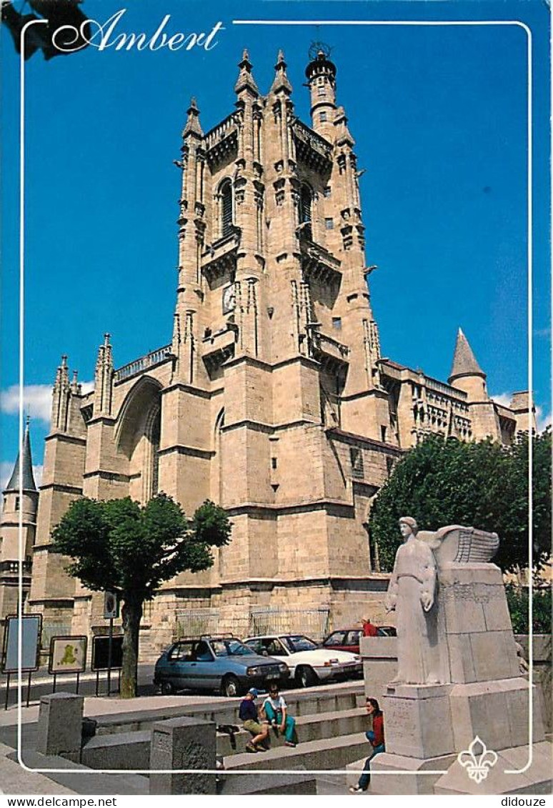 Automobiles - Ambert - L'église Saint Jean - Carte Neuve - CPM - Voir Scans Recto-Verso - Voitures De Tourisme