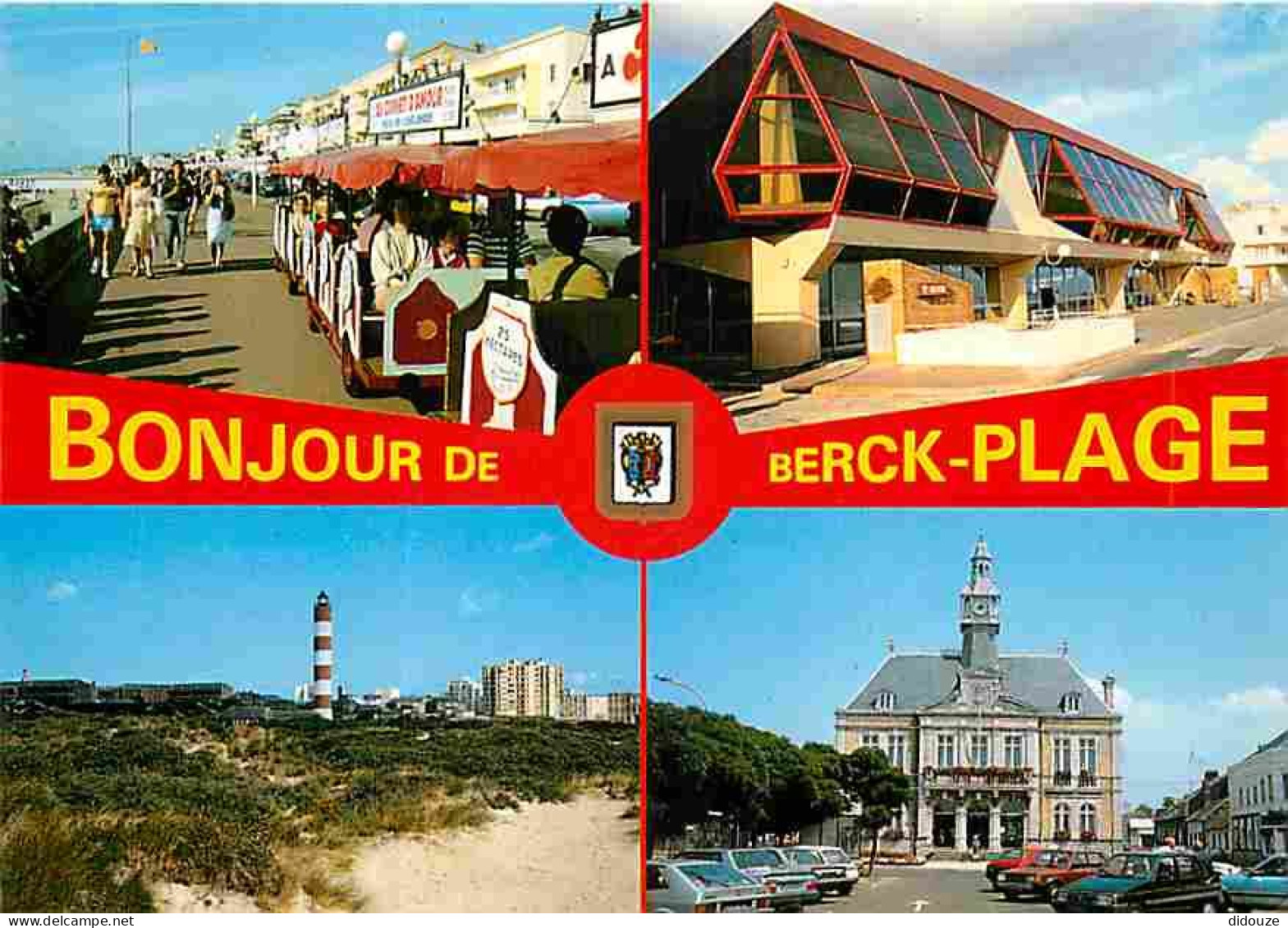 62 - Berck Sur Mer - Multivues - L'Agora - Automobiles - Petit Train Touristique - Carte Neuve - CPM - Voir Scans Recto- - Berck